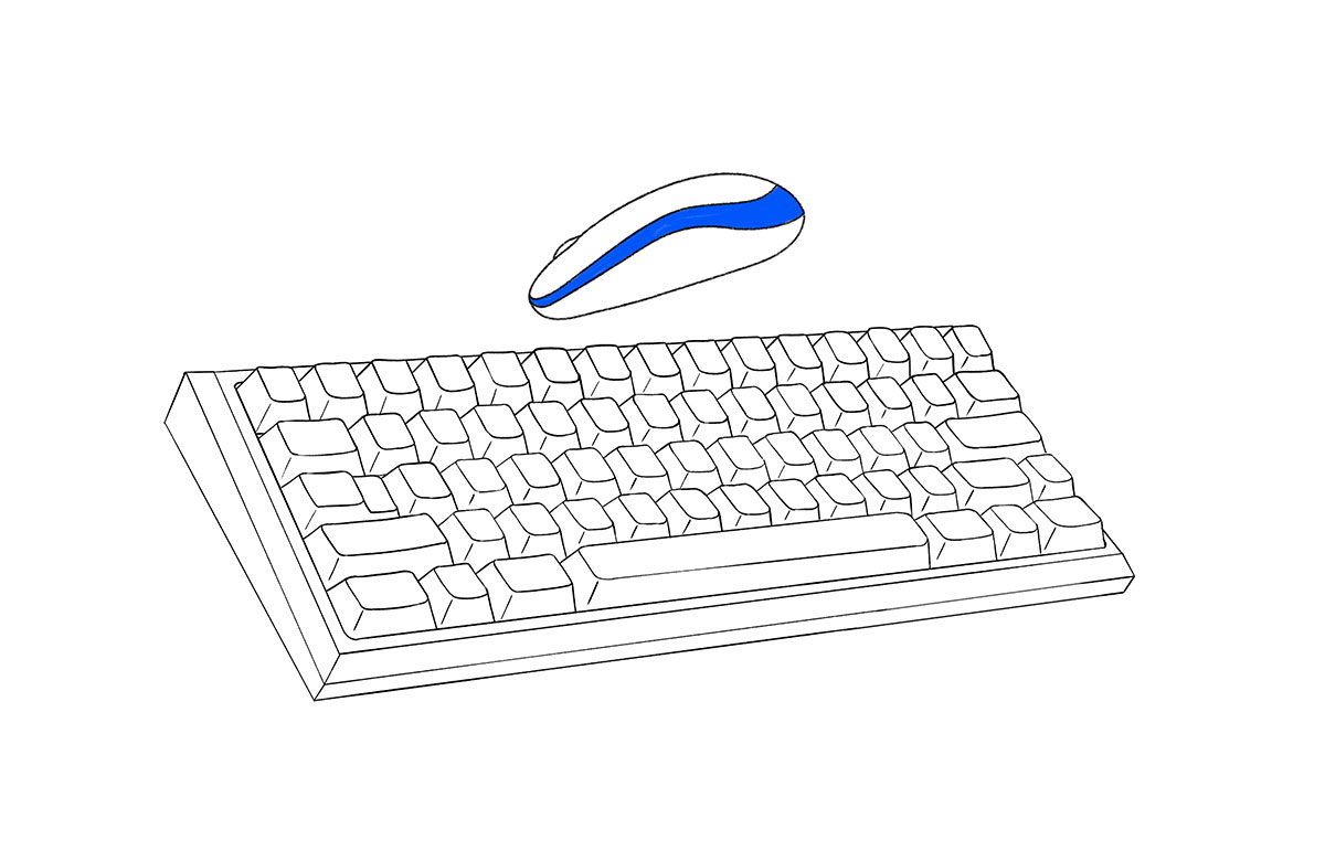 keyboard and mouse illustration