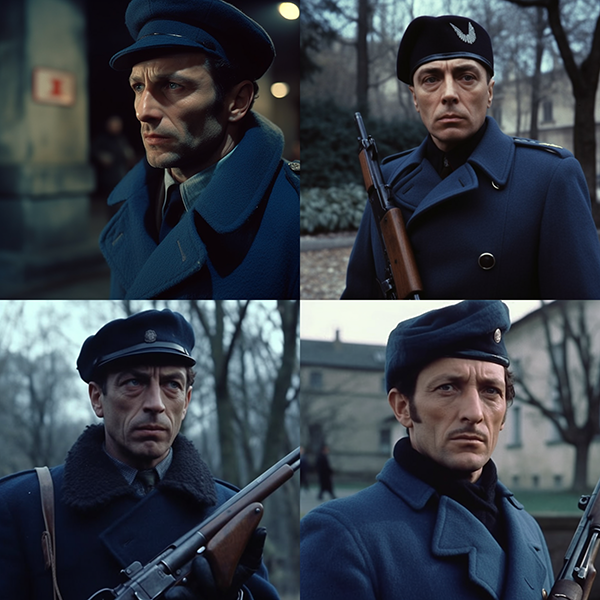 Midjourney - AI - Prompt and output - French soldier